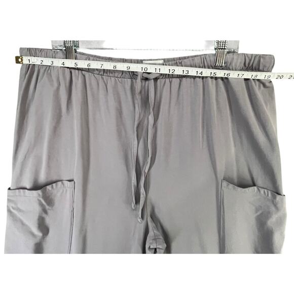 Seed to Style Wide Leg Pants Womens XL Gray Organic Cotton Pockets Slouchy Cozy - Picture 5 of 12